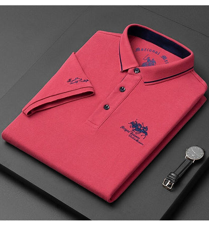 Marvin - Men’s Long Sleeve Polo Shirt in Breathable Fabric-5