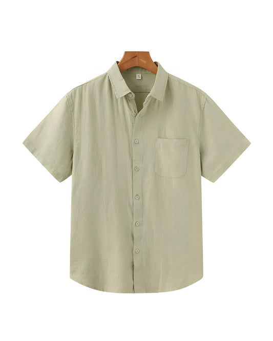 Premium Linen Short Sleeve Shirt – Breathable & Stylish Summer Wear